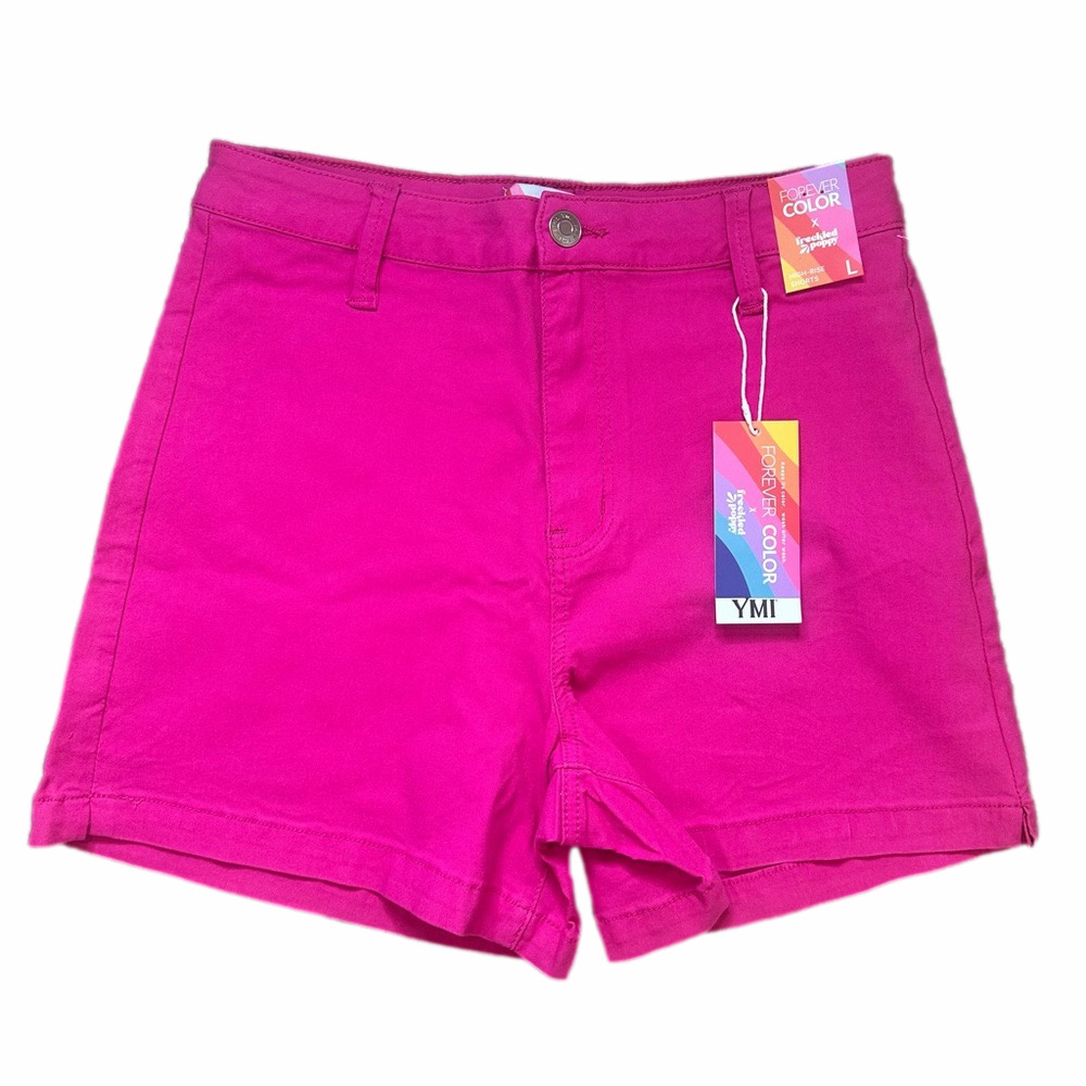 NWT YMI Hyper Stretch Shorts Pink Size Large